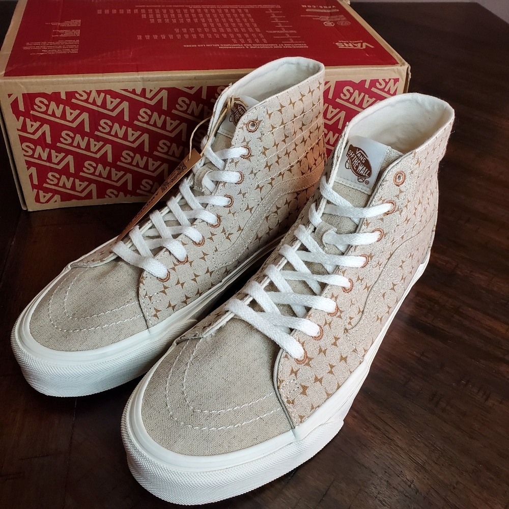 Vans Sk8-Hi Tapered Eco Theory Checkerboard Port Men Size 10.5, Women Size 12 - Picture 3 of 9
